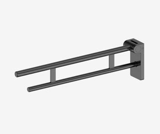 Mecca Care Foldable Toilet Support Arm Gun Metal