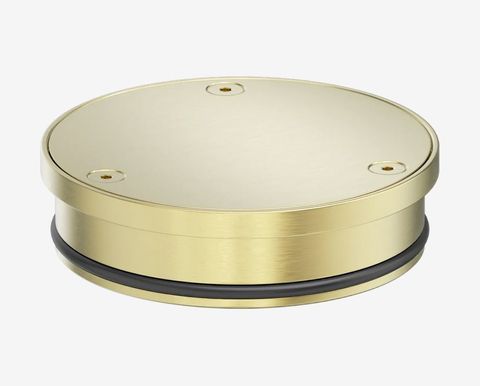 316L Stainless Round Clear Out 100mm Outlet Brushed Gold
