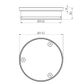316L Stainless Round Clear Out 100mm Outlet Brushed Nickel
