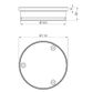 316L Stainless Round Clear Out 100mm Outlet Brushed Bronze