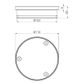 316L Stainless Round Clear Out 100mm Outlet Graphite