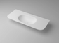 Chloe 1200x500 Silk Matte White Top with Basin