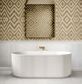 Attica Havana 1500 Matte White Fluted Bath with Overflow
