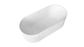 Attica Havana 1700 Matte White Fluted Bath with Overflow