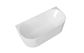 Attica Havana 1500 Gloss White BTW Multi-fit Fluted Bath with Overflow