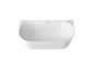 Attica Havana 1500 Matte White BTW Multi-fit Fluted Bath with Overflow