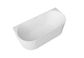 Attica Havana 1500 Matte White BTW Multi-fit Fluted Bath with Overflow