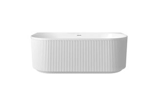 Attica Havana 1700 Gloss White BTW Multi-fit Fluted Bath with Overflow
