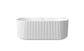 Attica Havana 1700 Gloss White BTW Multi-fit Fluted Bath with Overflow