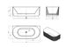 Attica Havana 1700 Gloss White BTW Multi-fit Fluted Bath with Overflow