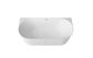 Attica Havana 1700 Matte White BTW Multi-fit Fluted Bath with Overflow