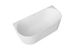Attica Havana 1700 Matte White BTW Multi-fit Fluted Bath with Overflow