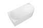 Attica Havana Left Corner 1500 Matte White Fluted Bath with Overflow
