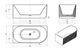 Attica Havana Left Corner 1700 Matte White Fluted Bath with Overflow