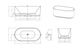 Attica Celine 1500 Gloss White Bath with Overflow