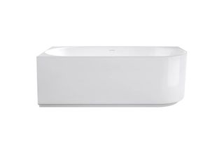 Attica Celine Left Corner 1500 Gloss White Bath with Overflow