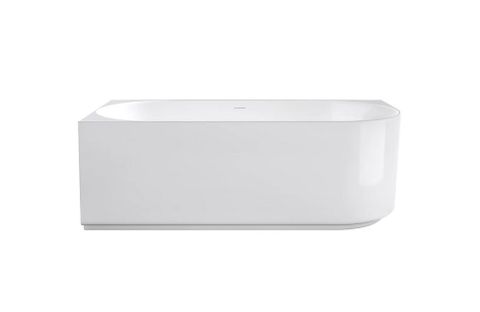 Attica Celine Left Corner 1500 Gloss White Bath with Overflow