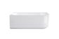 Attica Celine Left Corner 1500 Gloss White Bath with Overflow