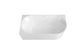 Attica Celine Left Corner 1500 Gloss White Bath with Overflow