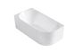 Attica Celine Left Corner 1500 Gloss White Bath with Overflow