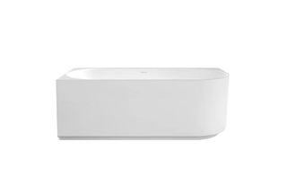 Attica Celine Left Corner 1500 Matte White Bath with Overflow