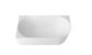 Attica Celine Left Corner 1500 Matte White Bath with Overflow