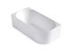 Attica Celine Left Corner 1500 Matte White Bath with Overflow