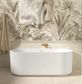 Attica Celine 1500 Matte White Bath with Overflow