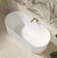 Attica Celine 1500 Matte White Bath with Overflow
