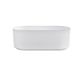 Attica Celine 1500 Matte White Bath with Overflow