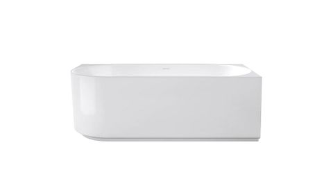 Attica Celine Right Corner 1500 Gloss White Bath with Overflow