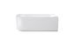 Attica Celine Right Corner 1500 Gloss White Bath with Overflow