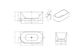 Attica Celine Right Corner 1500 Gloss White Bath with Overflow