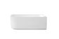 Attica Celine Right Corner 1500 Matte White Bath with Overflow