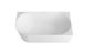 Attica Celine Right Corner 1500 Matte White Bath with Overflow