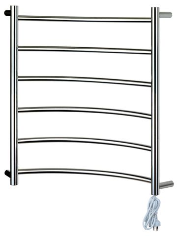 Heated Towel Rail Corner 6 Bar RHP