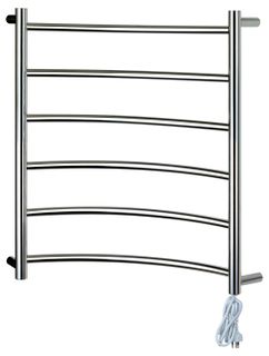 Heated Towel Rail Corner 6 Bar RHP