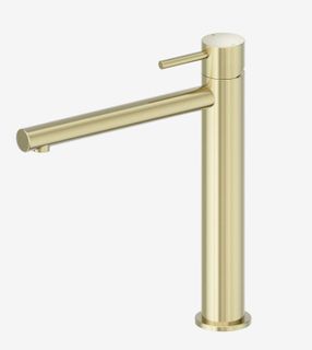 Dolce II Tall Basin Mixer Brushed Gold