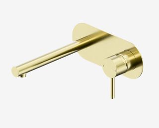 Dolce II Wall Basin/Bath Mixer Brushed Gold