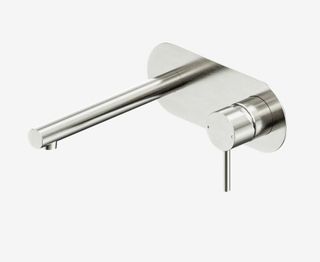 Dolce II Wall Basin/Bath Mixer Brushed Nickel
