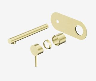 Dolce II Wall Basin/Bath Mixer Trim Kits Only Brushed Gold