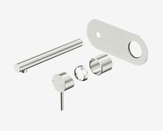 Dolce II Wall Basin/Bath Mixer Trim Kits Only Brushed Nickel