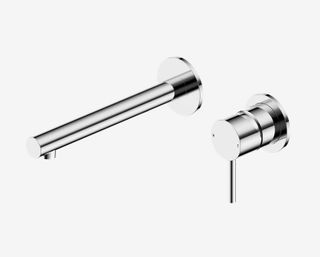 Dolce II Wall Basin/Bath Mixer Separate Back Plate Chrome