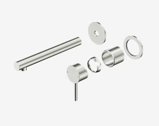 Dolce II Wall Basin/Bath Mixer Separate Back Plate Trim Kits Only Brushed Nickel