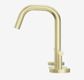Mecca Lever Basin Set Edge Spout Brushed Gold