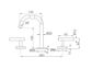 Mecca Lever Basin Set Edge Spout Brushed Gold