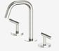 Mecca Lever Basin Set Edge Spout Brushed Nickel