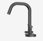 Mecca Lever Basin Set Edge Spout Gun Metal