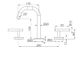 Mecca Lever Basin Set Edge Spout Gun Metal