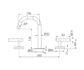 Mecca Lever Basin Set Edge Spout Matte White